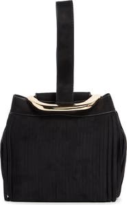 Dolce Vita Fringe Trim Mini Bucket Bag