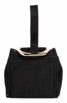 Dolce Vita Fringe Trim Mini Bucket Bag