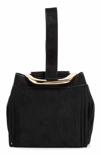 Dolce Vita Fringe Trim Mini Bucket Bag