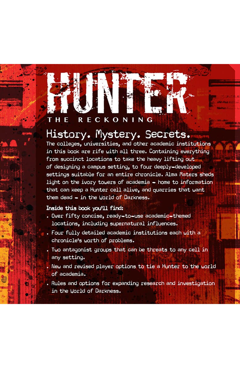 Renegade Game Studios Hunter, The Reckoning 5th Edition Roleplaying Game, Alternate, color, Multicolored