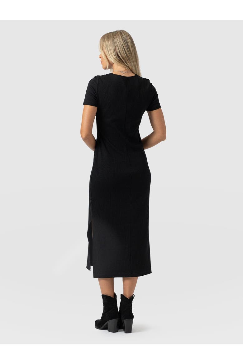 Andie V-Neck Dress, Alternate, color, Black Lace