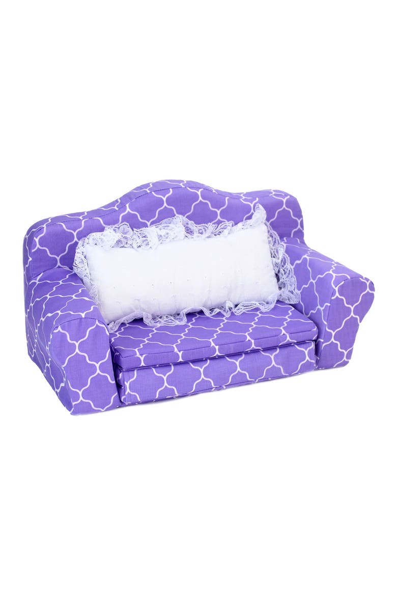 Sophia's Doll Couch, Alternate, color, PURPLE