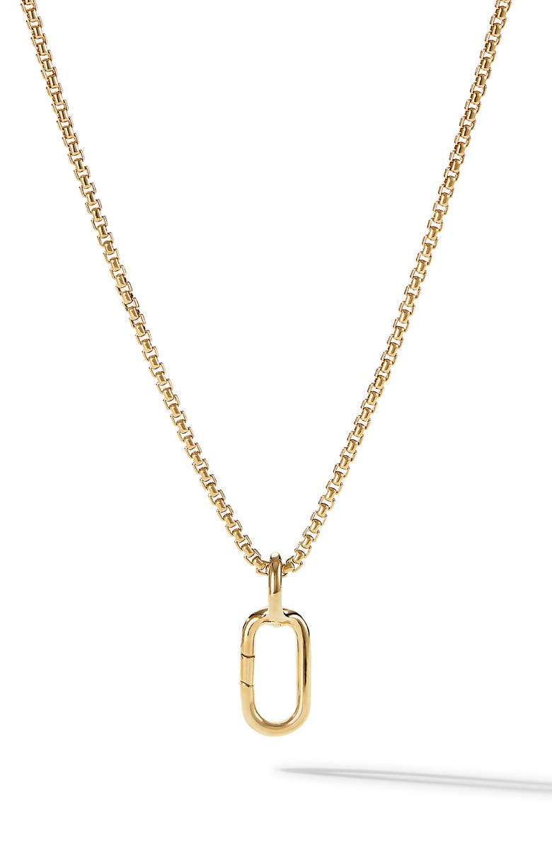 David Yurman Lexington Amulet Holder in 18K Yellow Gold, Main, color, 