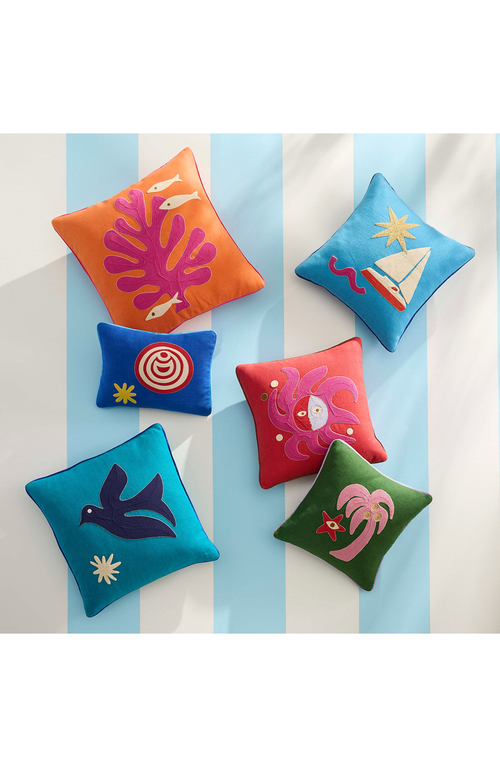 Jonathan Adler Playa Pillow In Red