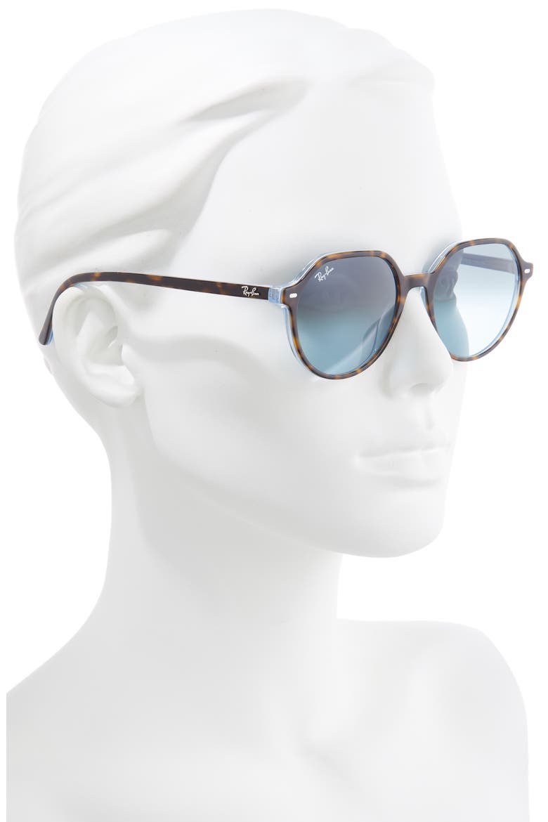 Thalia 53mm Square Sunglasses, Alternate, color, LIGHT BLUE / GRAD BLUE-GREY
