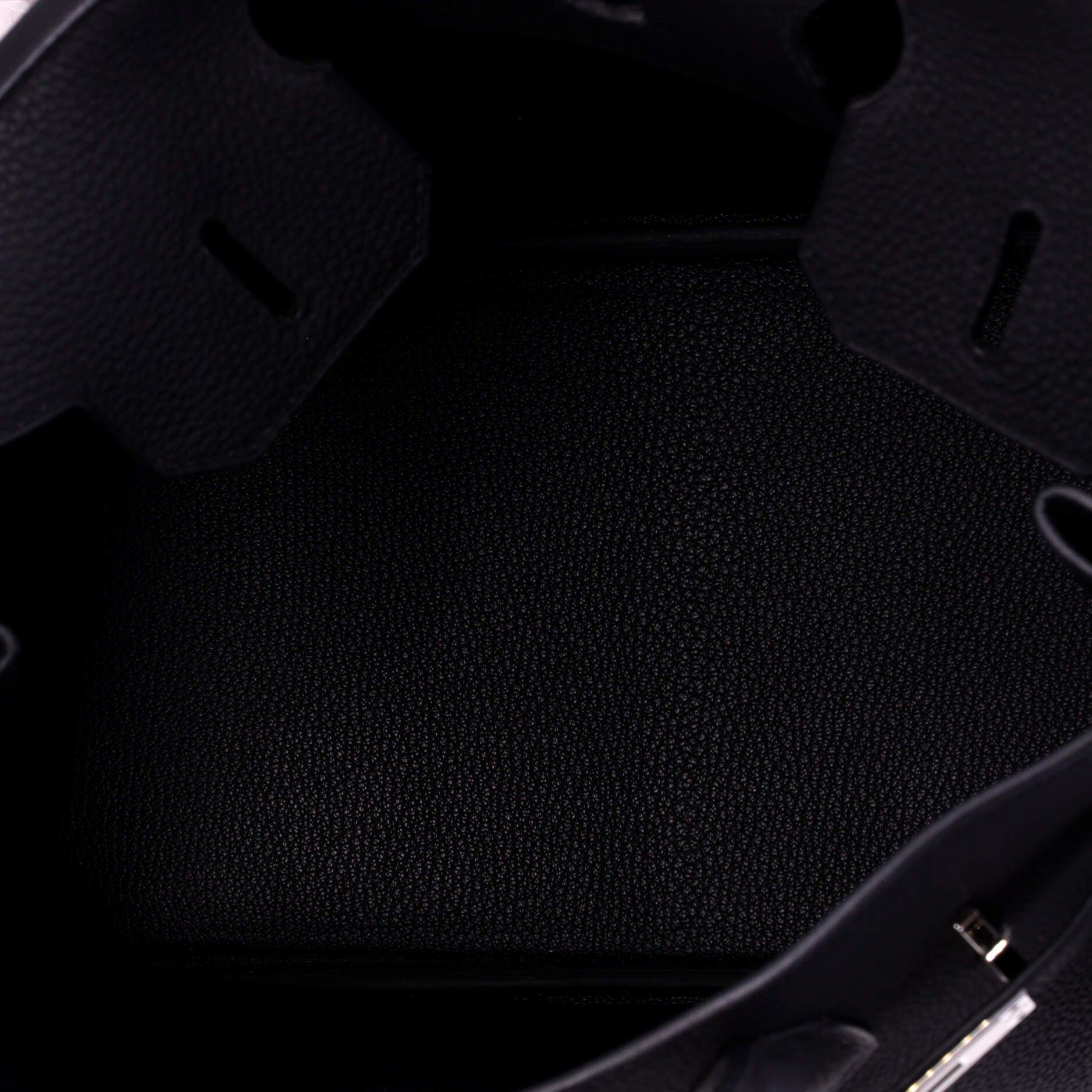 Pre-Owned Hermes Birkin Handbag Black Togo with Palladium Hardware 30, Alternate, color, Noir