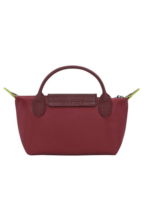 Longchamp Le Pliage Recycled Canvas Cosmetics Case In Red