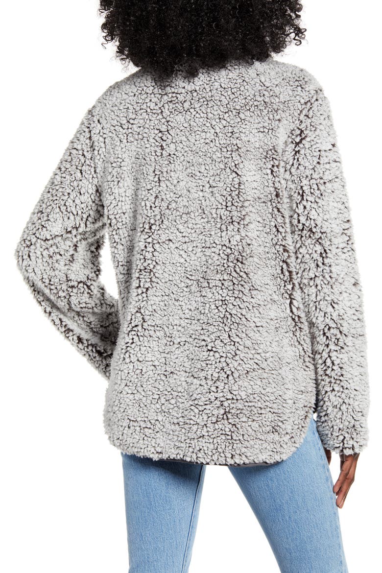 Wubby Fleece Pullover, Alternate, color, CHARCOAL