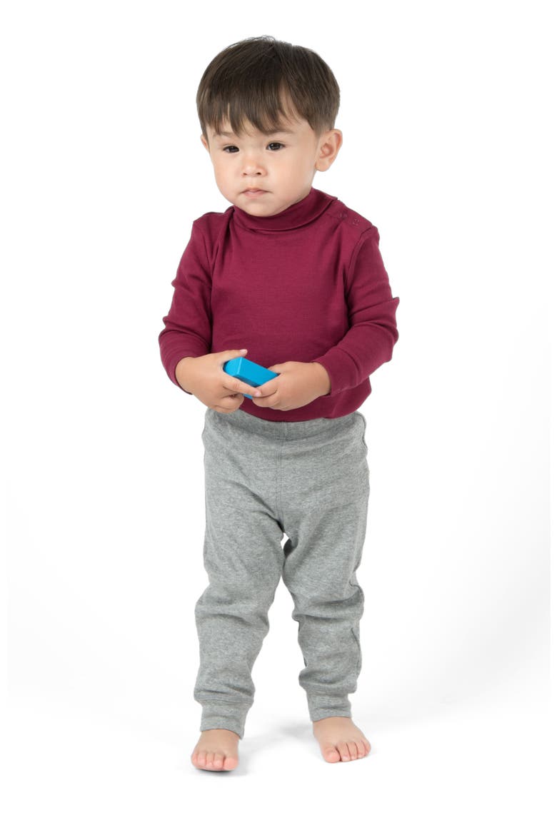 Baby Pants & Leggings Set, Navy Crawling Pant + Colored Legging, Alternate, color, Light Gray