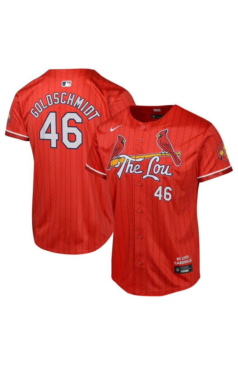 Nike Youth Nike Paul Goldschmidt Red St. Louis Cardinals 2024 City Connect Limited Player Jersey, Main, color, 