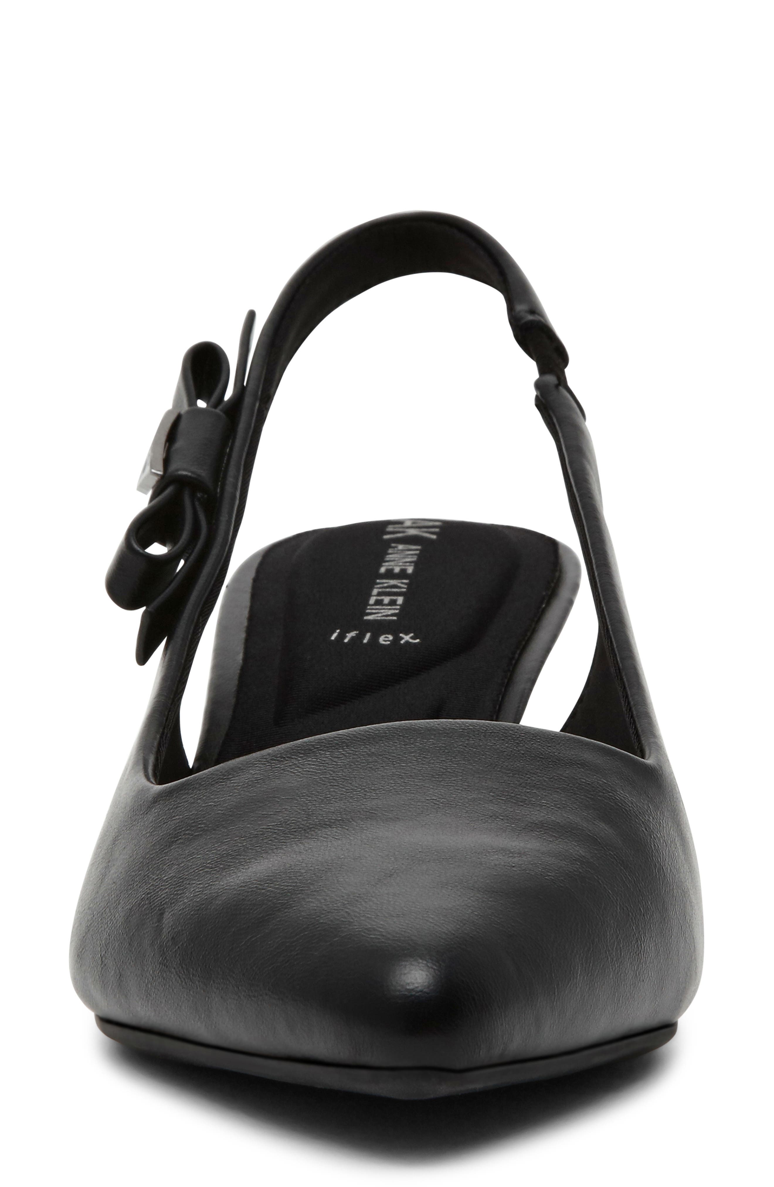 Anne Klein Ibbey Slingback Pump, Alternate, color, Black Patent