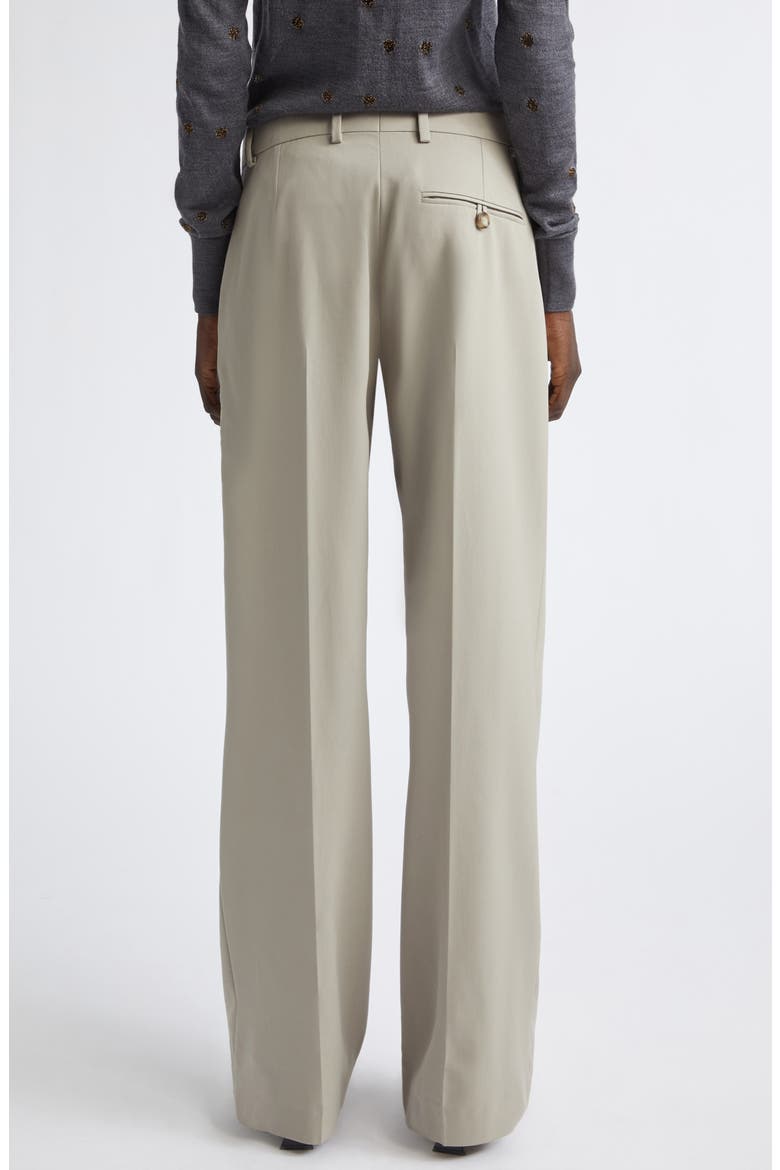 Straight Leg Pleated Wool Pants, Alternate, color, MIST GREY