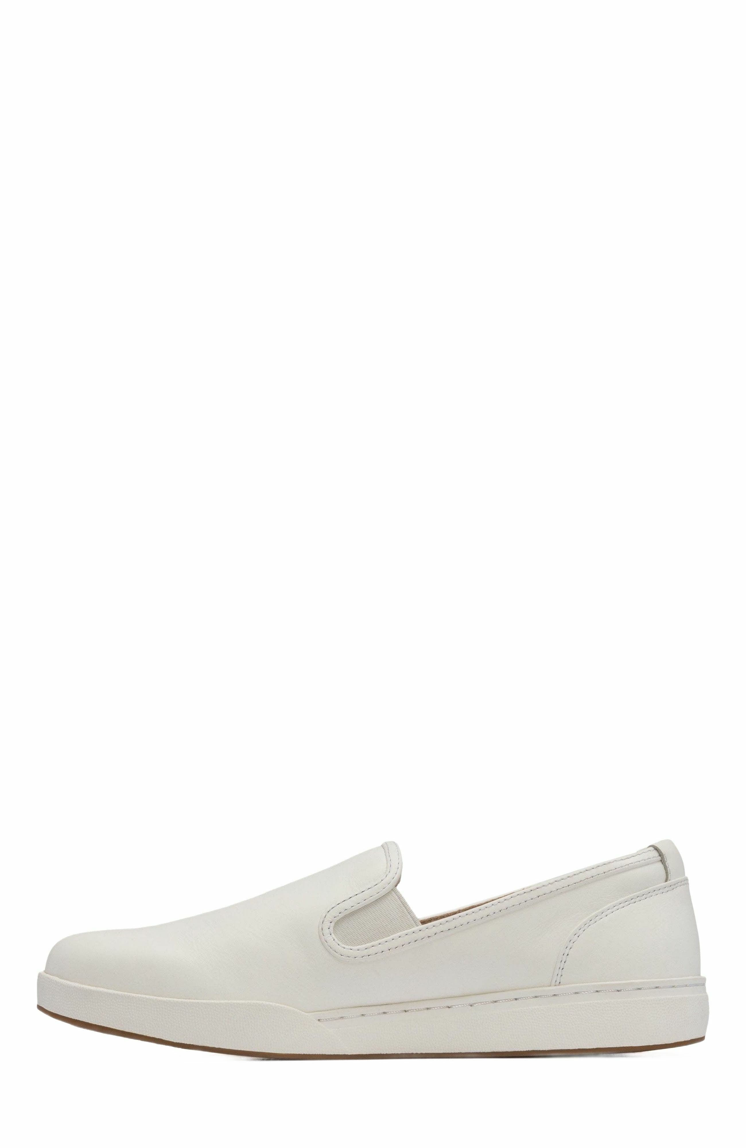 Encore Slip On Sneaker, Alternate, color, White Leather - Regular