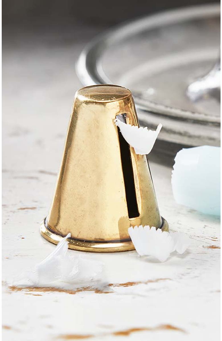 tag Antique Brass Candle Sharpener for Taper Candles Accessory, Alternate, color, Gold