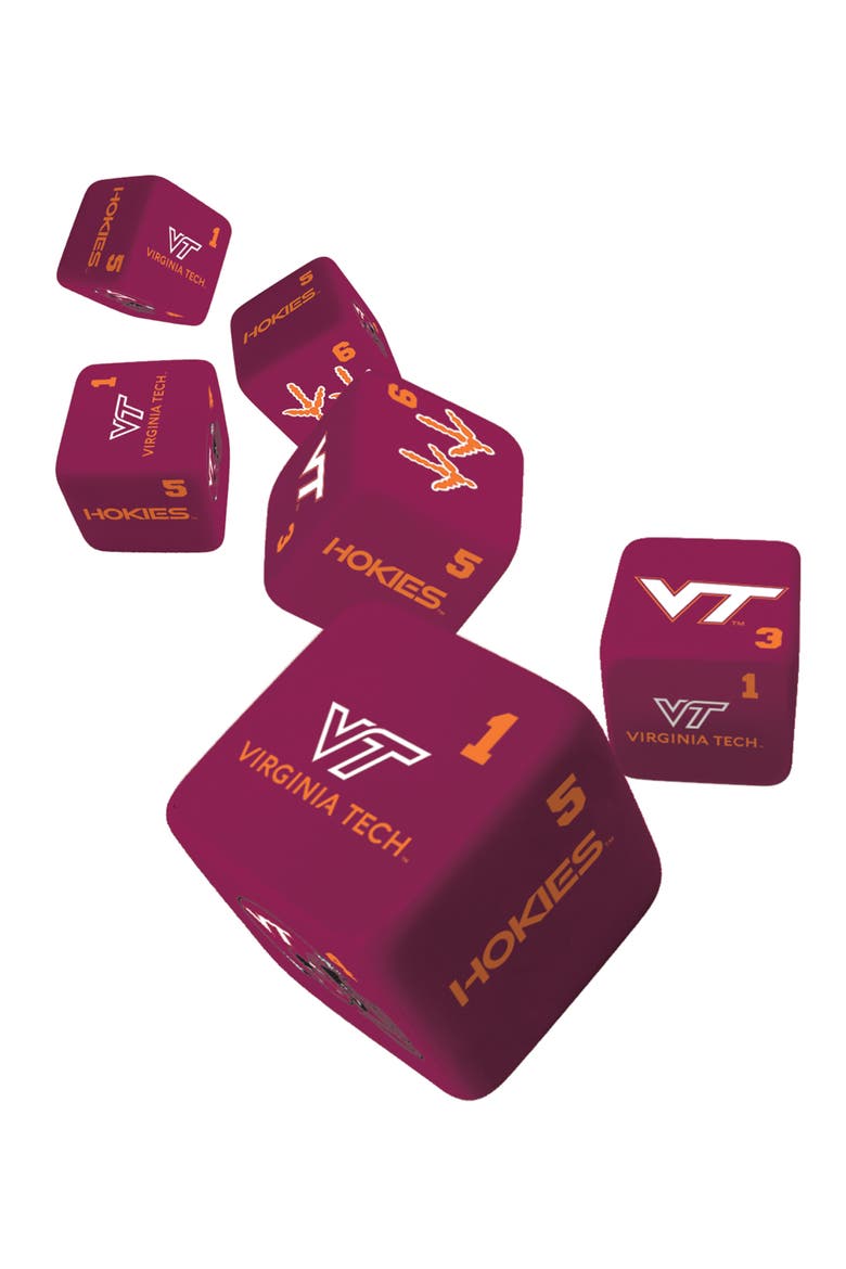 Virginia Tech Hokies Dice Set - 19mm, Alternate, color, Multicolor
