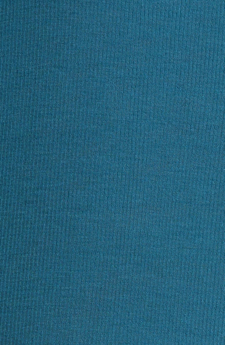 Nordstrom Moonlight Eco Easy Rib Pajamas, Alternate, color, Teal Seagate