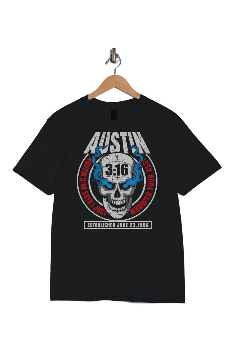 WWE Stone Cold Steve Austin Graphic T-Shirt, Alternate, color, BLACK