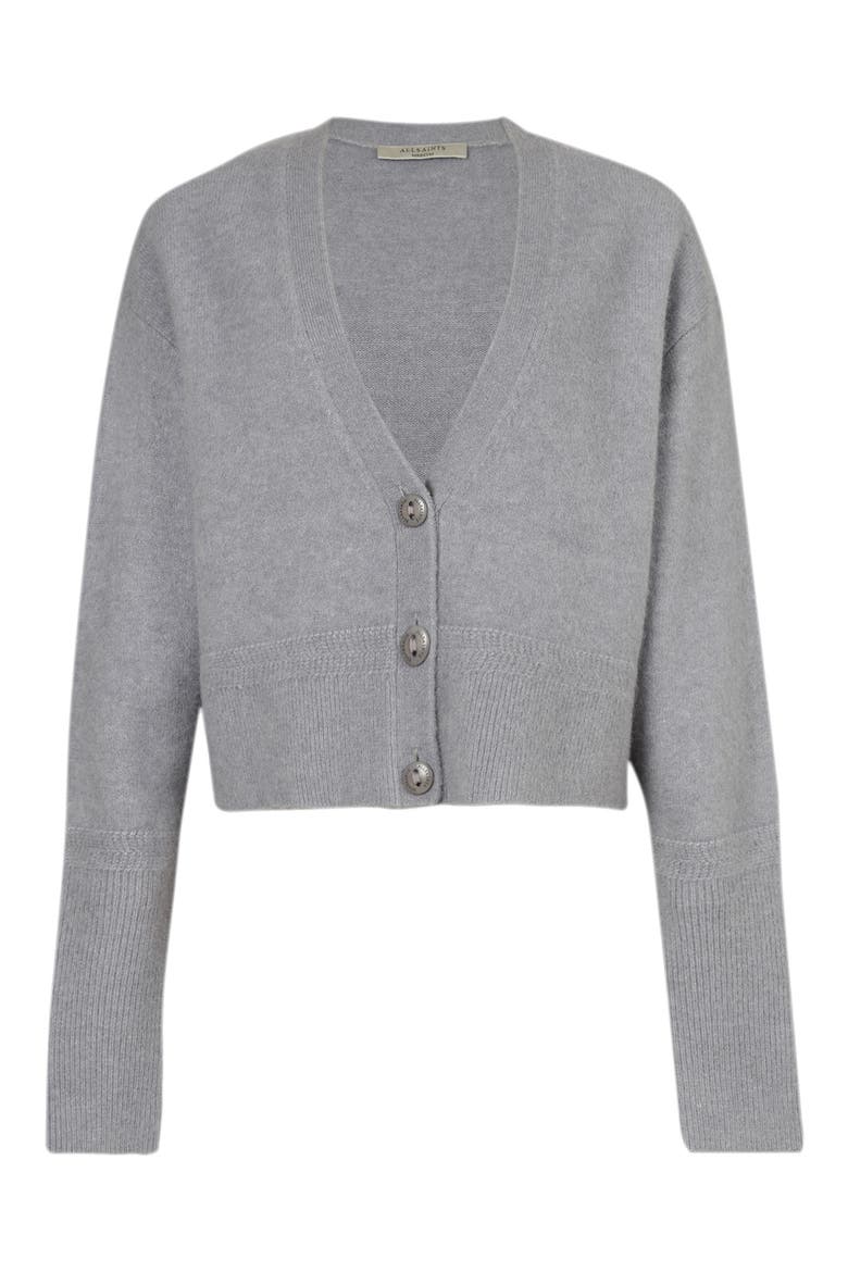 Vika Alpaca & Wool Blend Cardigan, Alternate, color, THUNDER GREY
