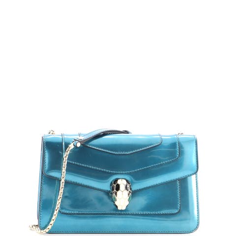 Serpenti Forever Shoulder Bag Metallic Leather Small