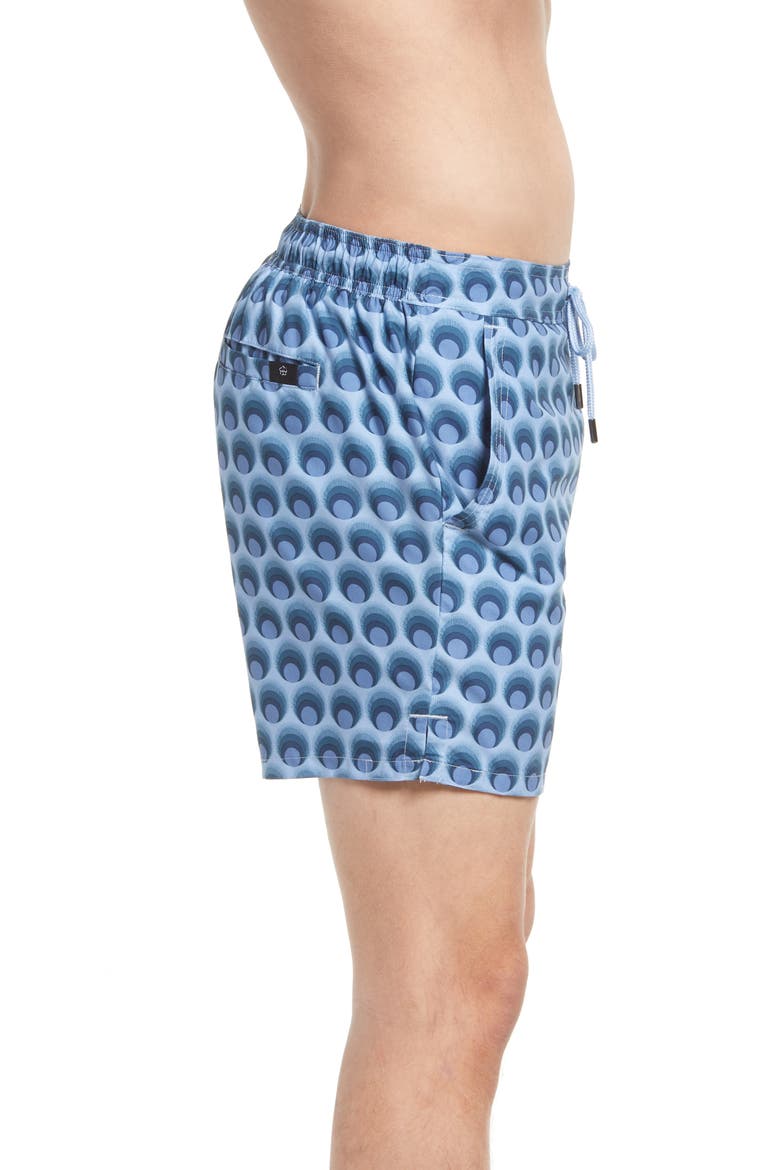 Men's Totley Geometric Swim Trunks, Alternate, color, LIGHT BLUE