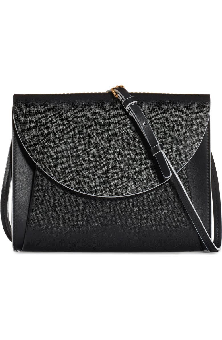 Marni Law Leather Pochette Crossbody Bag, Main, color,