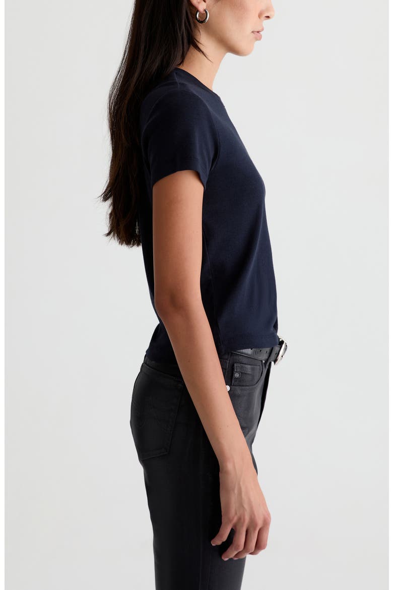 Sadie Crop T-Shirt, Alternate, color, DEEP TRENCHES