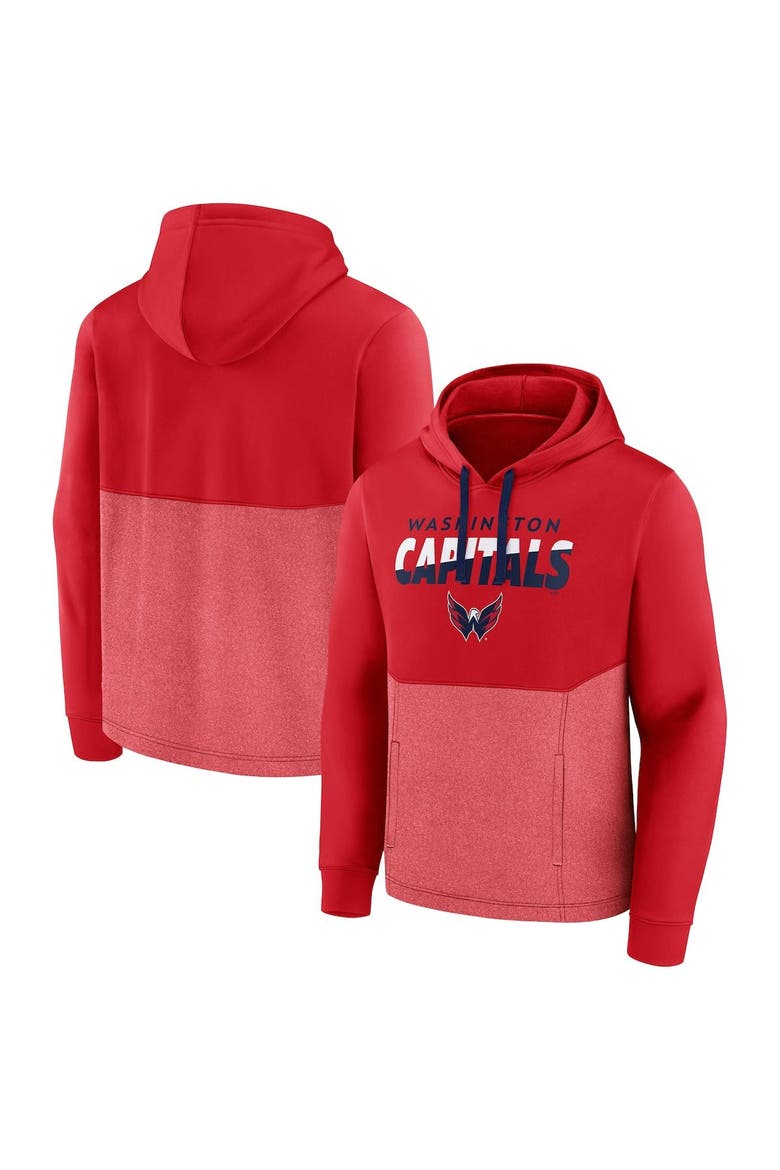Men's Fanatics Branded Red Washington Capitals Slash Attack Pullover Hoodie, Main, color, Red