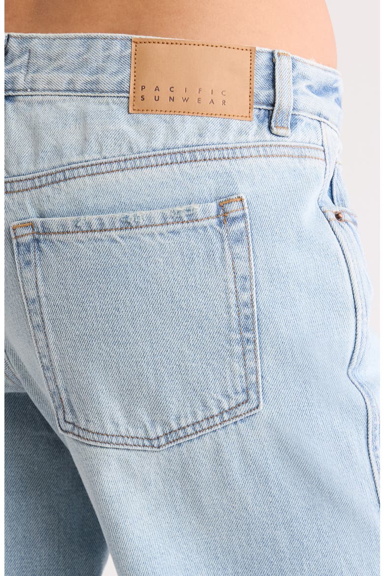 Vista Low Rise Ripped Baggy Wide Leg Jeans, Alternate, color, LIGHT WASH