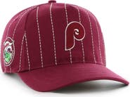 '47 Men's '47 x Rawlings Burgundy Philadelphia Phillies Pinstripe Hitch Adjustable Hat