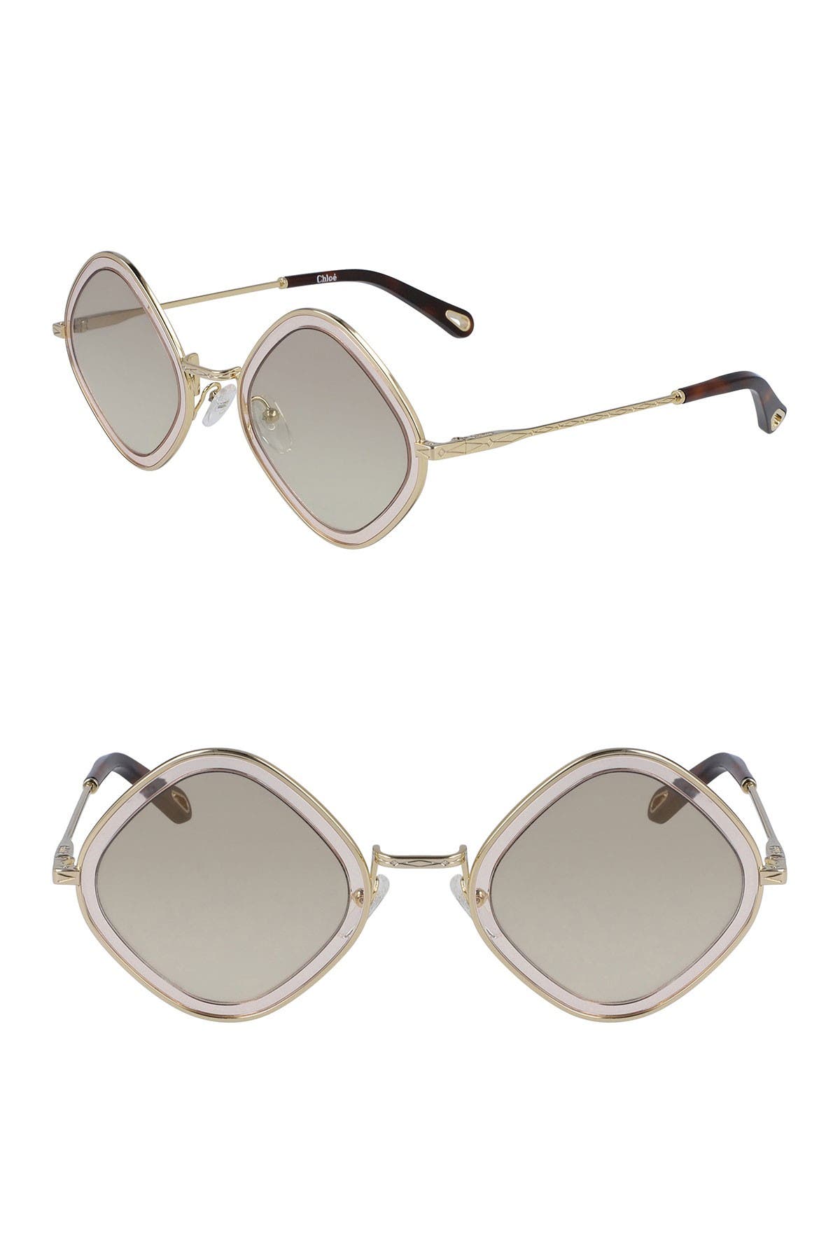 Chloé Mod Rectangle 55mm Sunglasses (Women) | Nordstromrack