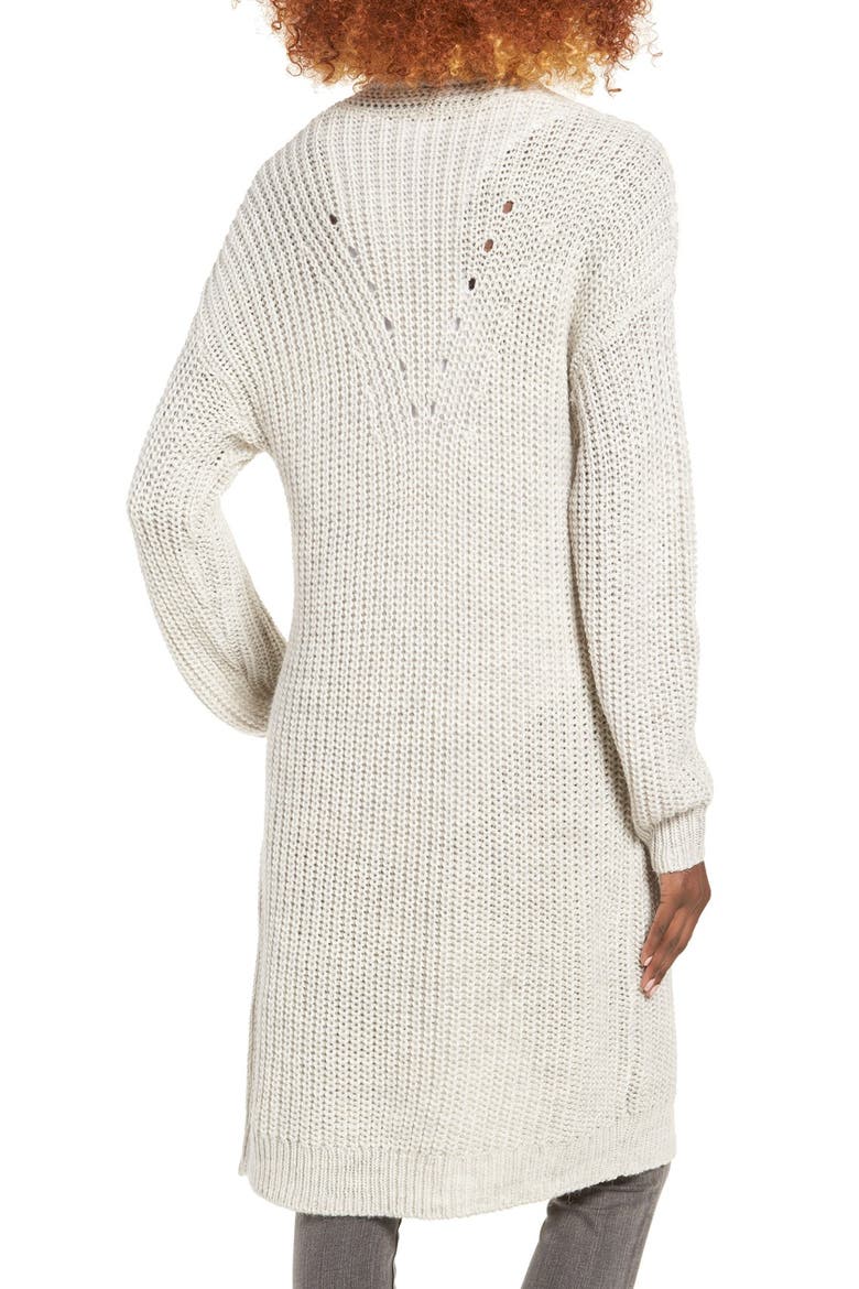 Shawl Collar Knit Cardigan, Alternate, color, GREY GLACIER