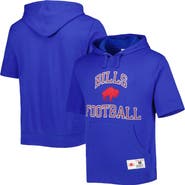 Mitchell & Ness Men's Mitchell & Ness Royal Buffalo Bills Washed Short Sleeve Pullover Hoodie