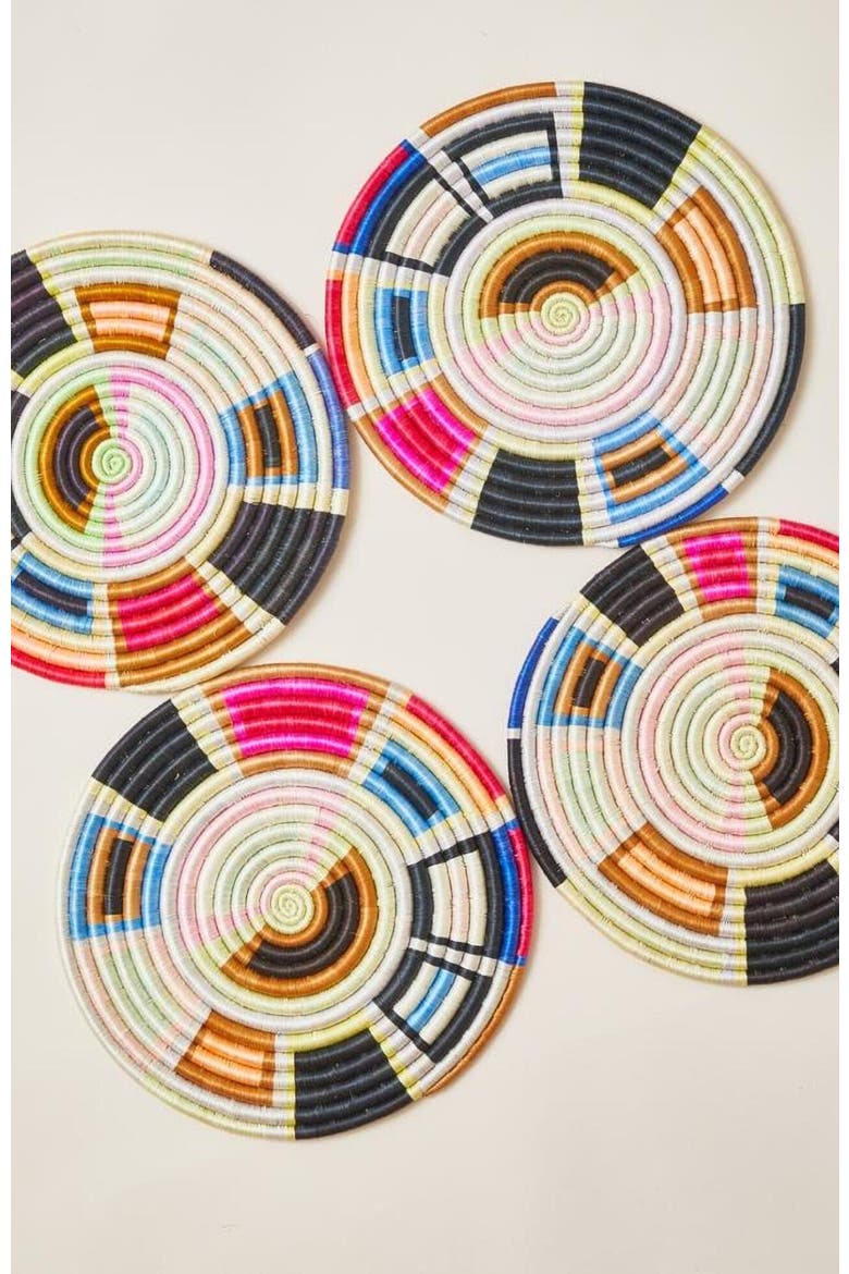 Geo Form Placemats - Set of 4, Alternate, color, Multi