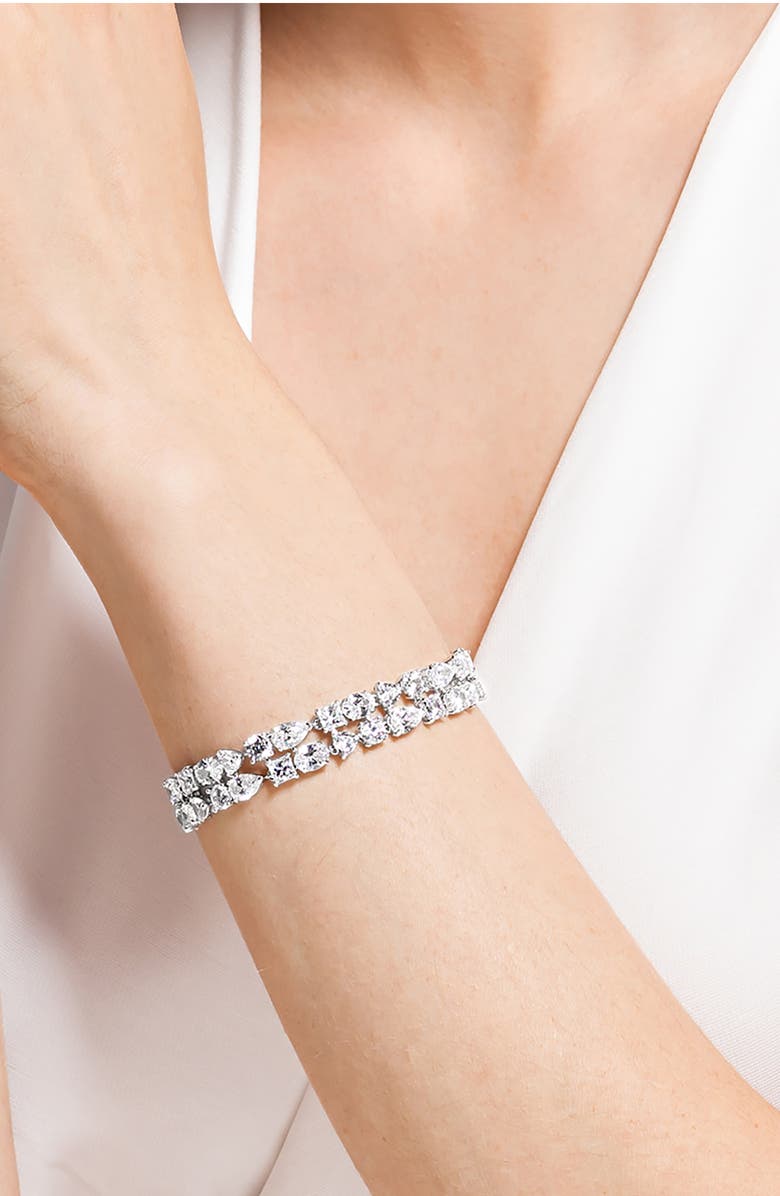 Swarovski Deluxe Mixed Tennis Bracelet, Alternate, color,