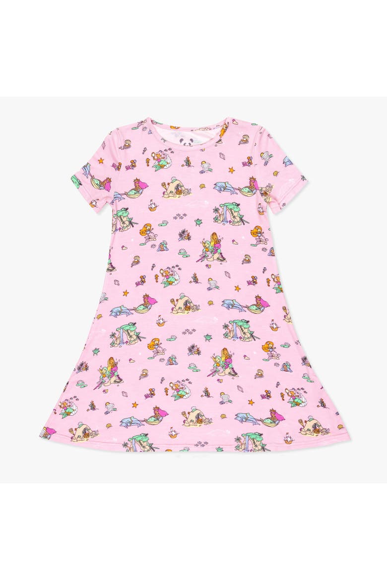 Kids' Mermaid Lagoon Short Sleeve Dress, Main, color, Mermaid Lagoon
