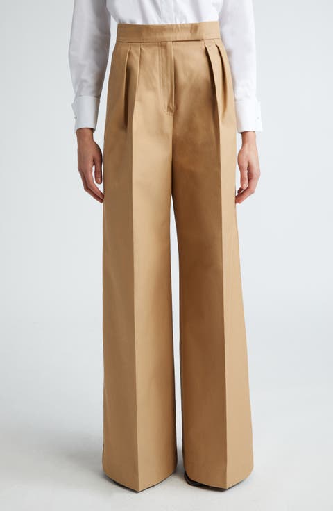 Corte Wide Leg Cotton Trousers