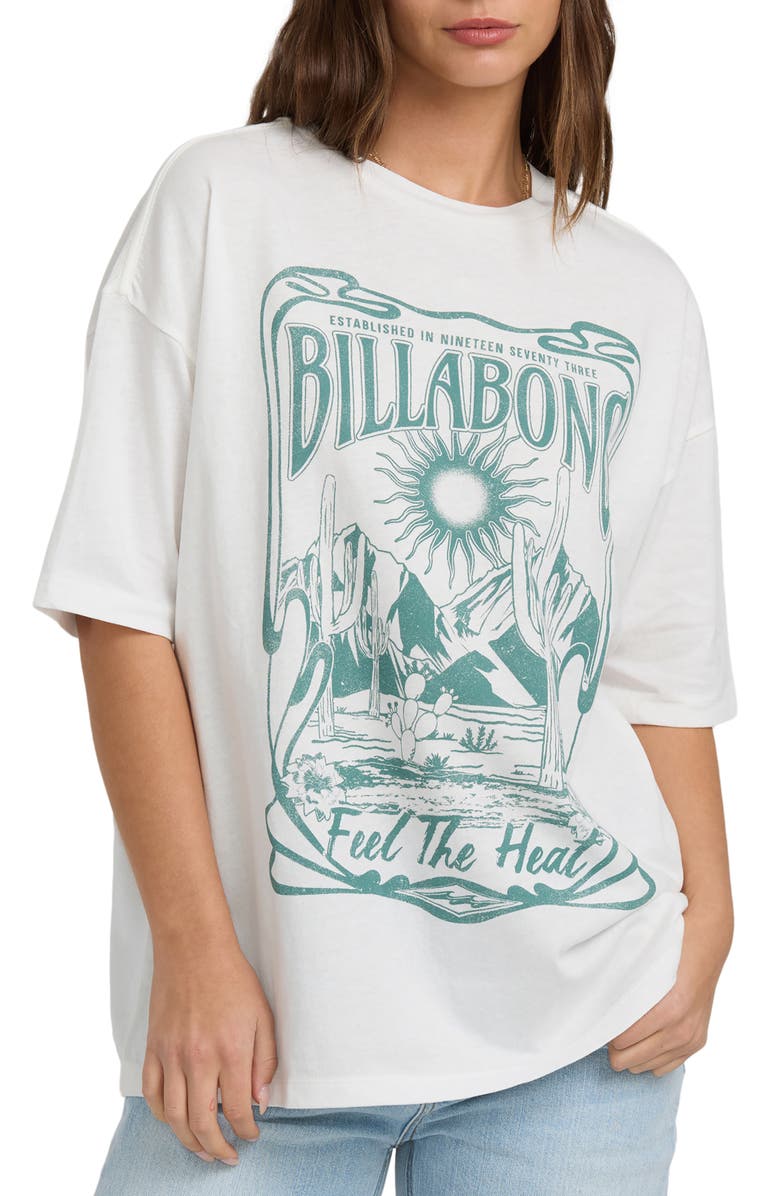 Billabong Desert Wandering Cotton Blend Graphic T-Shirt, Alternate, color, Salt Crystal