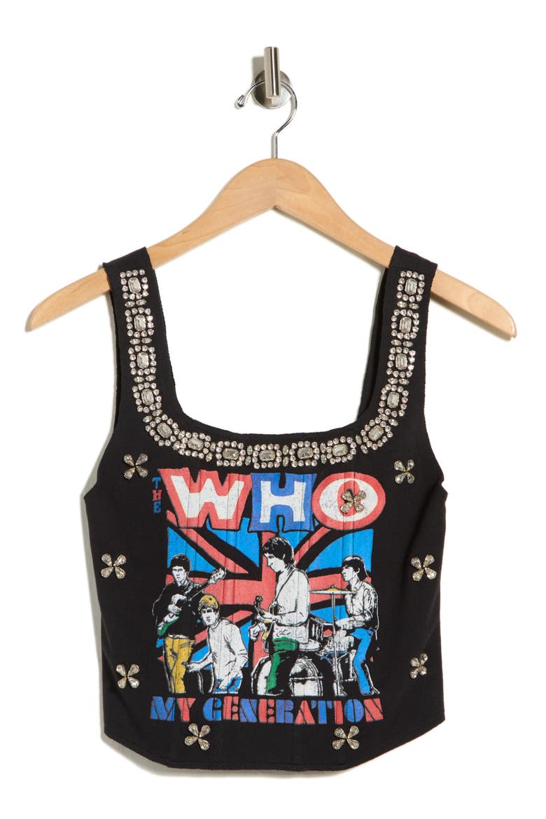 Breslin The Who Band Corset Tank, Alternate, color, THE WHO
