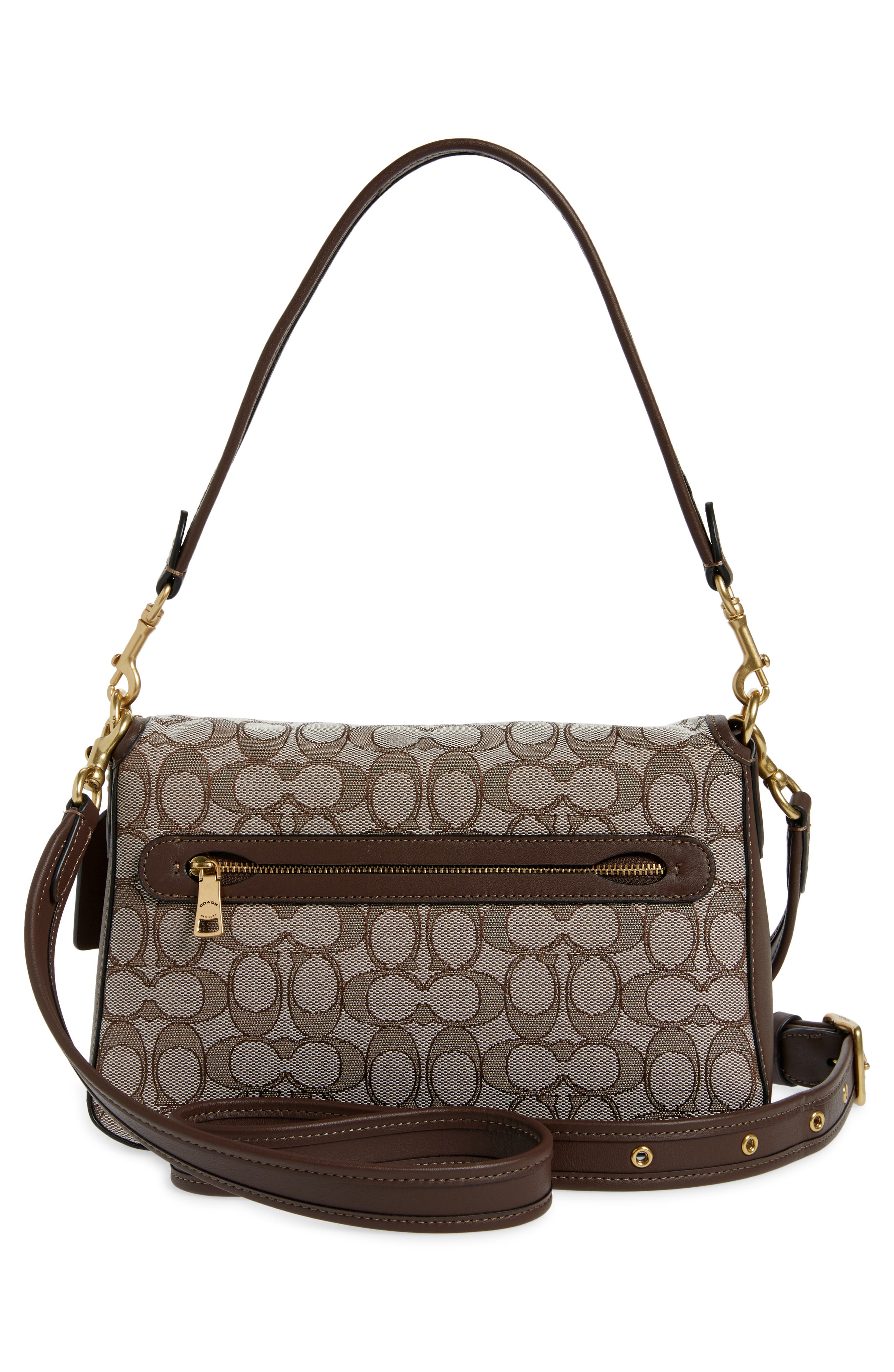 COACH Tabby Logo Jacquard Shoulder Bag, Alternate, color, 