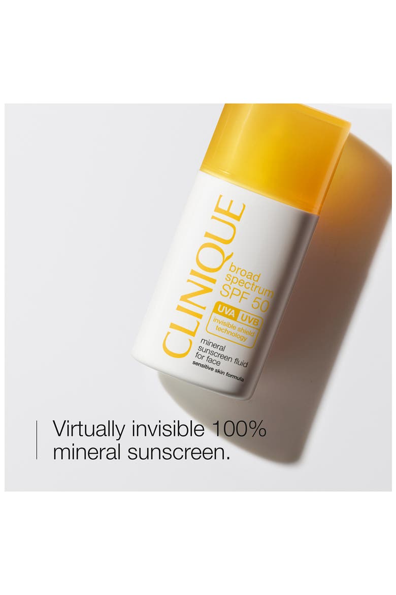 Broad Spectrum SPF 50 Mineral Sunscreen Fluid for Face, Alternate, color, NO COLOR