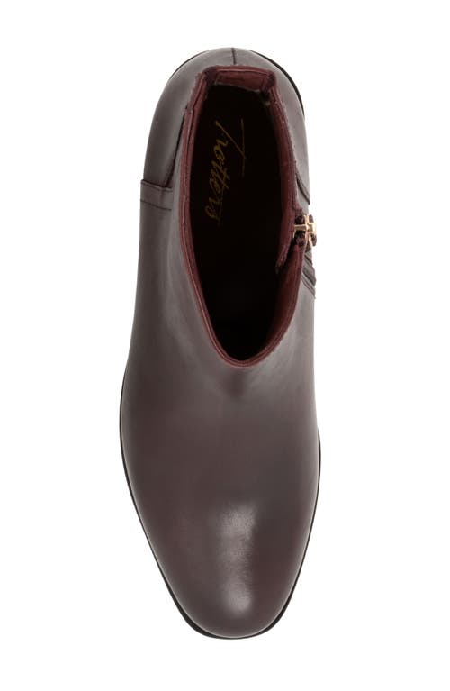 Trotters Ava Bootie In Burgundy