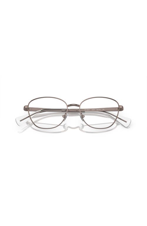 Ralph 52mm Oval Optical Glasses In Brown