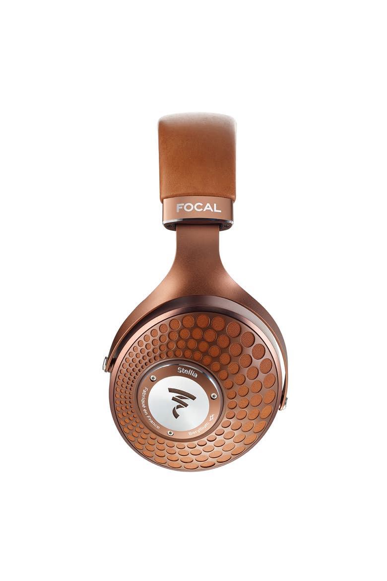 Stellia Closed-Back Circum-Aural Over-Ear Headphones, Alternate, color, Cognac