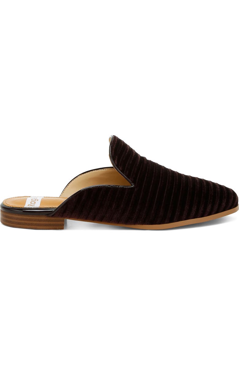 Rag & Co Ouzini Textured Velvet Mule, Alternate, color, Brown