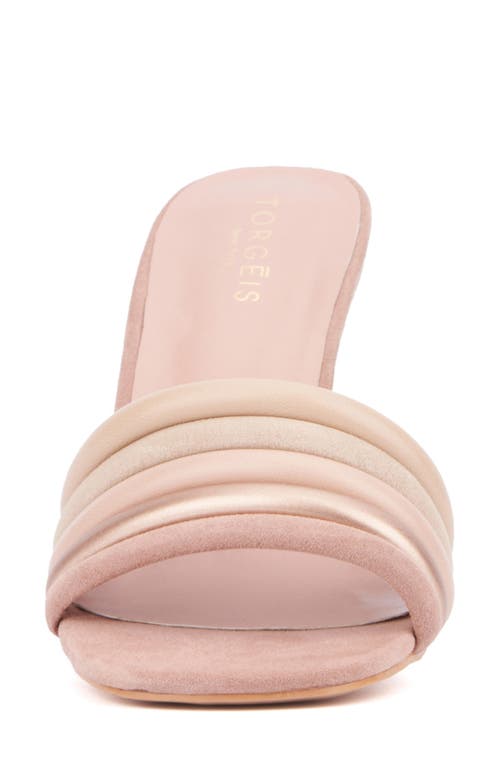 Torgeis Idra Slide Sandal In Blush
