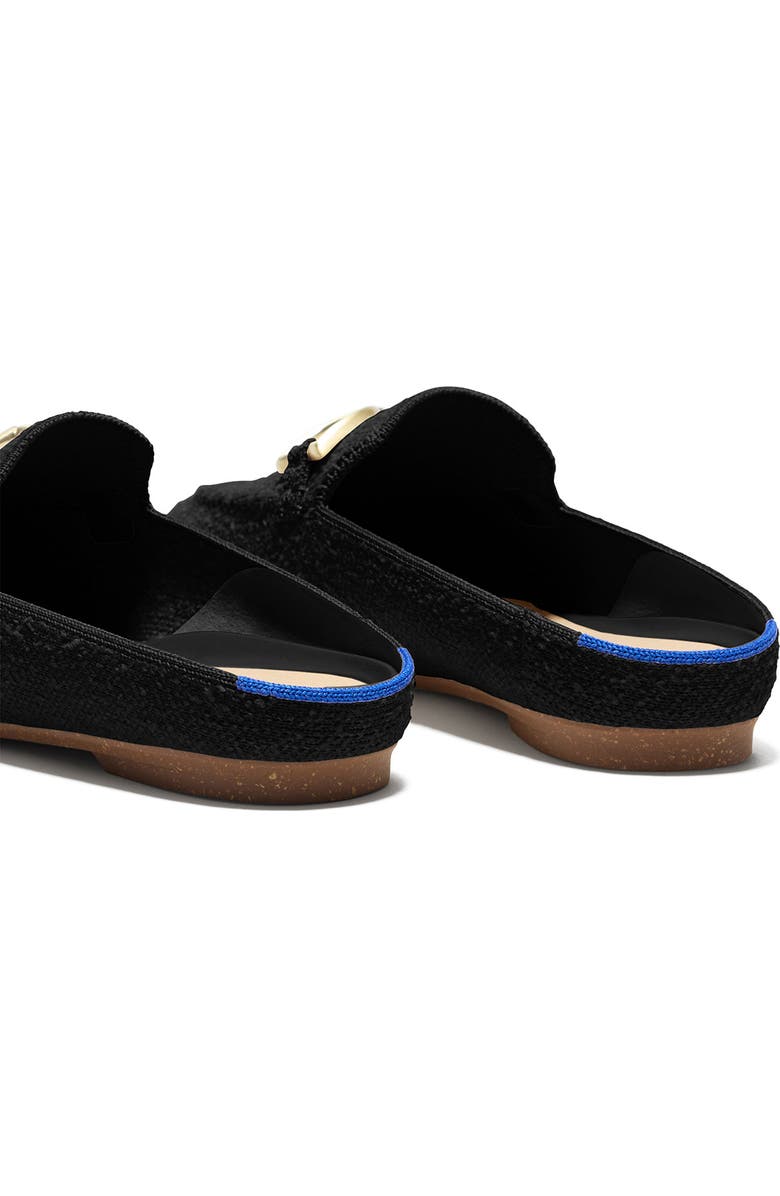 Rothy's Double Bit Bouclé Loafer Mule, Alternate, color, Black Boucle