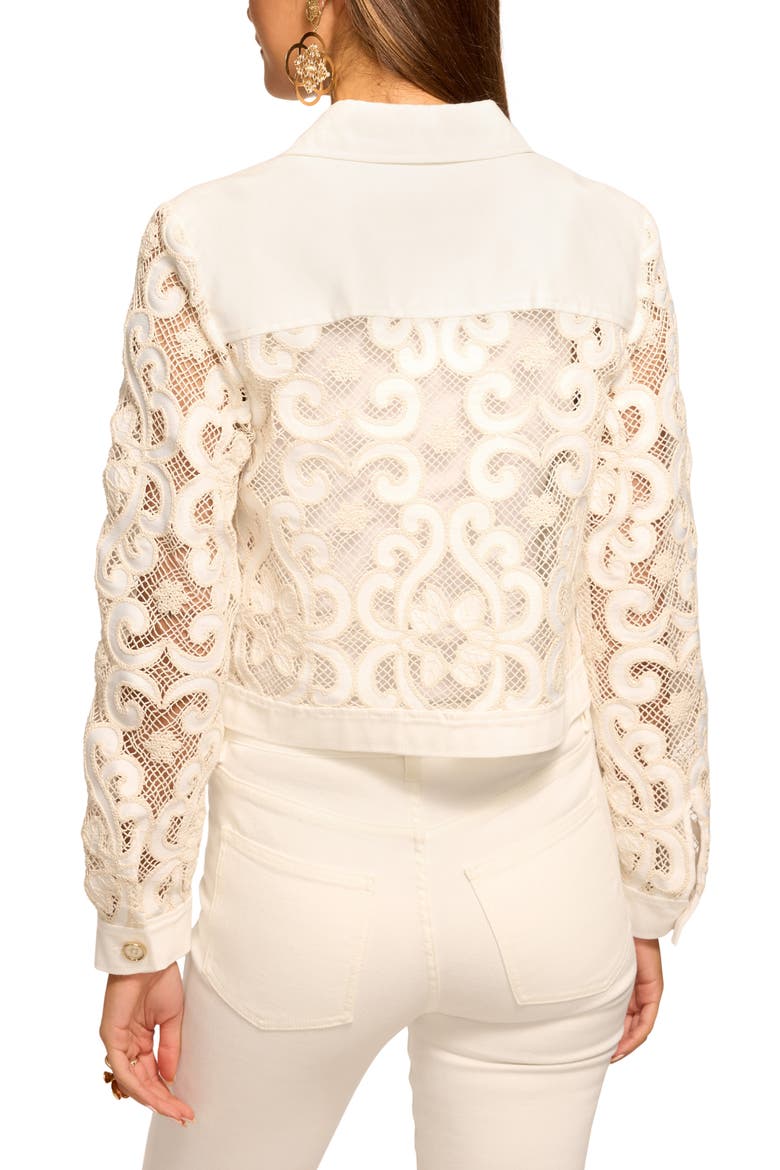 Saphire Stitch Jacket, Alternate, color, WHITE DENIM EMBROIDERY