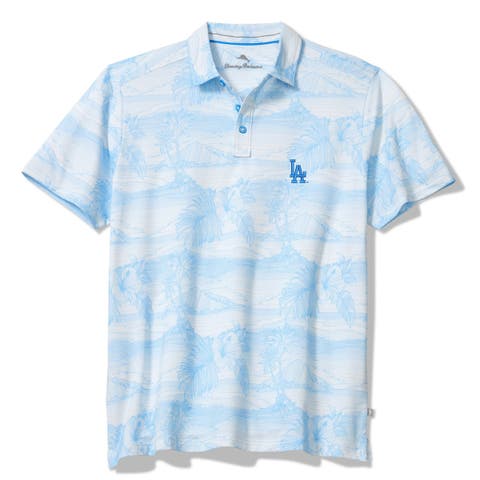 Men's Tommy Bahama Blue Los Angeles Dodgers Corsica Coast IslandZone Tri-Blend Polo