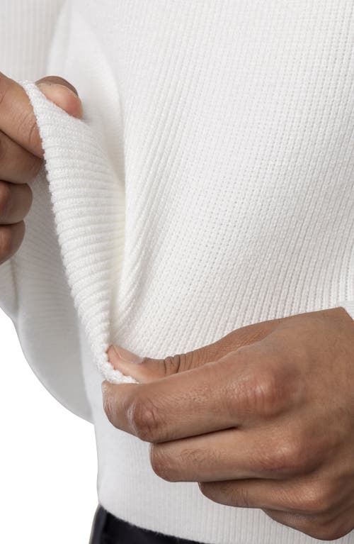 Shop Spring + Mercer Ribbed Crewneck Sweater In Off White