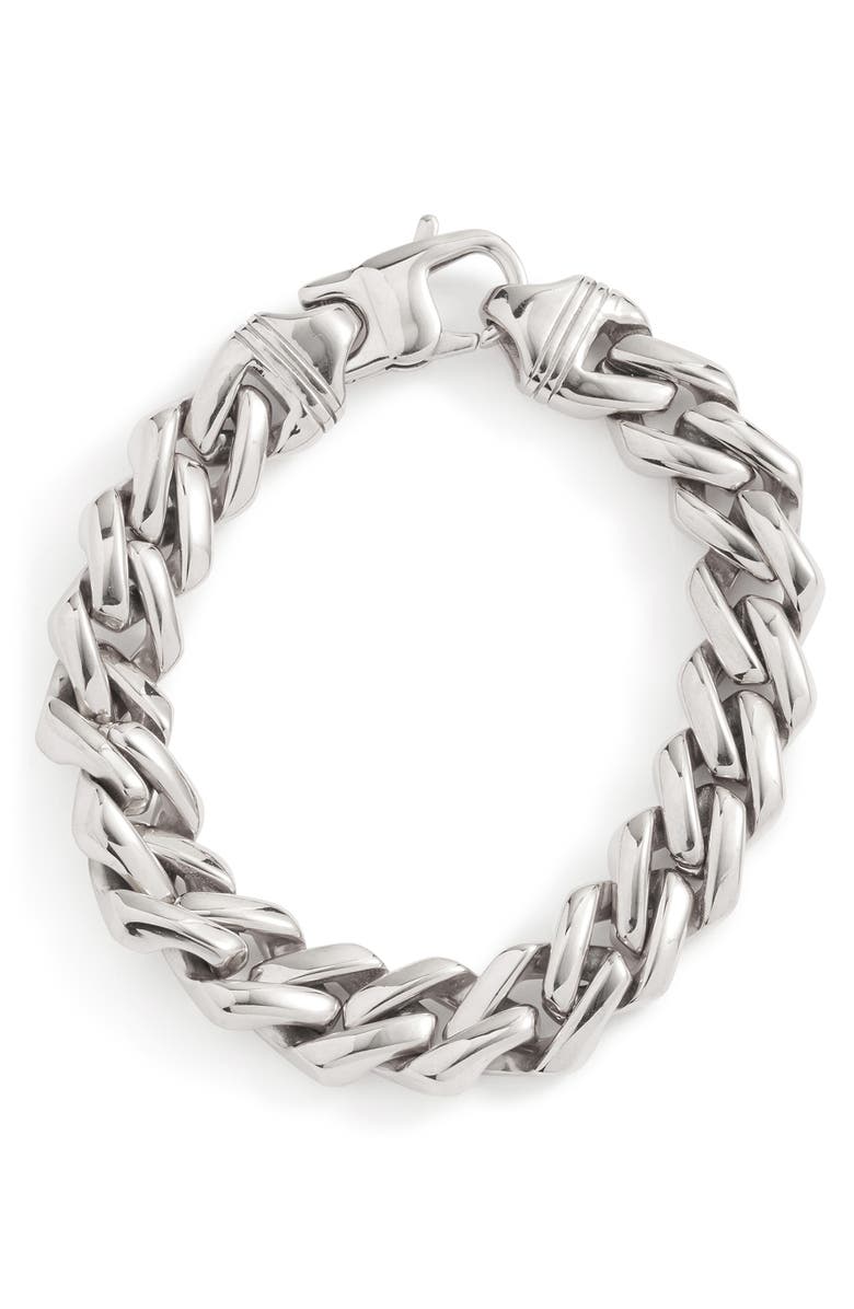 Knotty Curb Chain Bracelet, Main, color, 